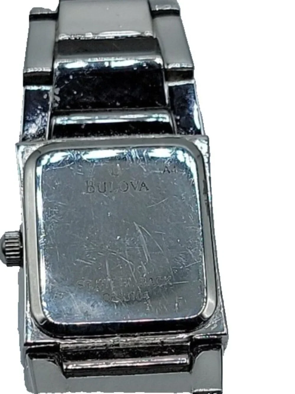 Caravelle By Bulova Ladies Watch A4 18mmPave Rhinestone Mother Of Pearl Face 7
